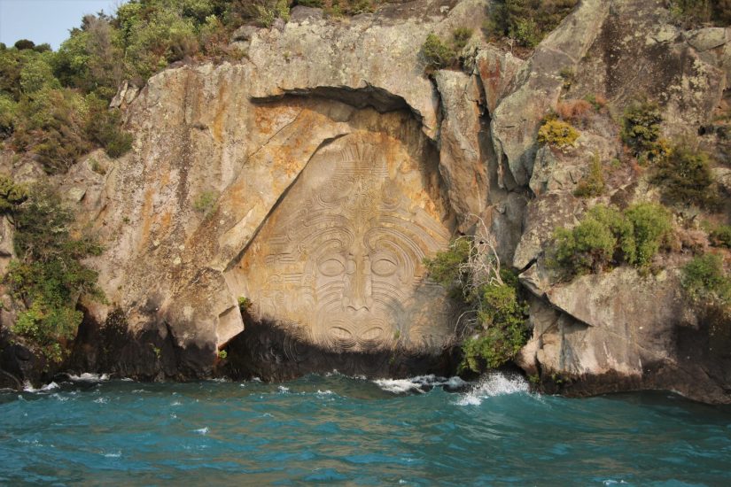 Maori Rock Carvings