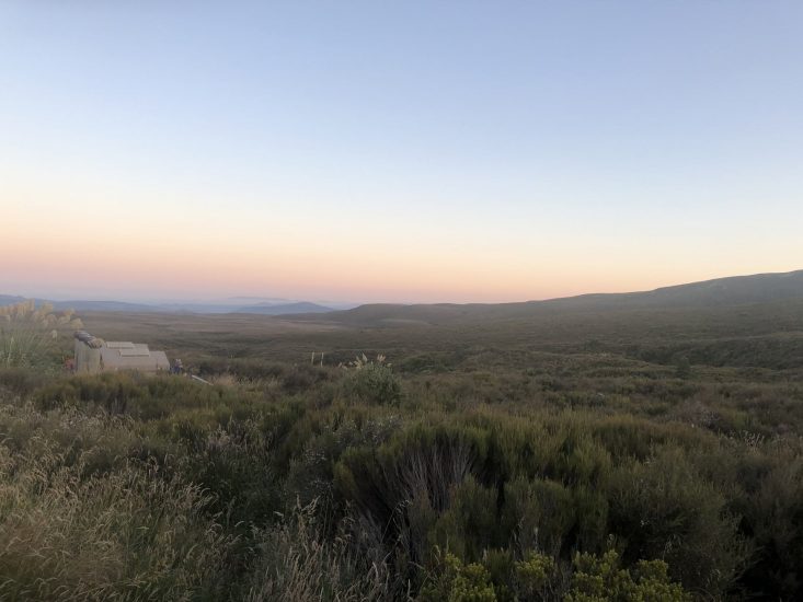 Sonnenaufgang beim Tongariro Crossing